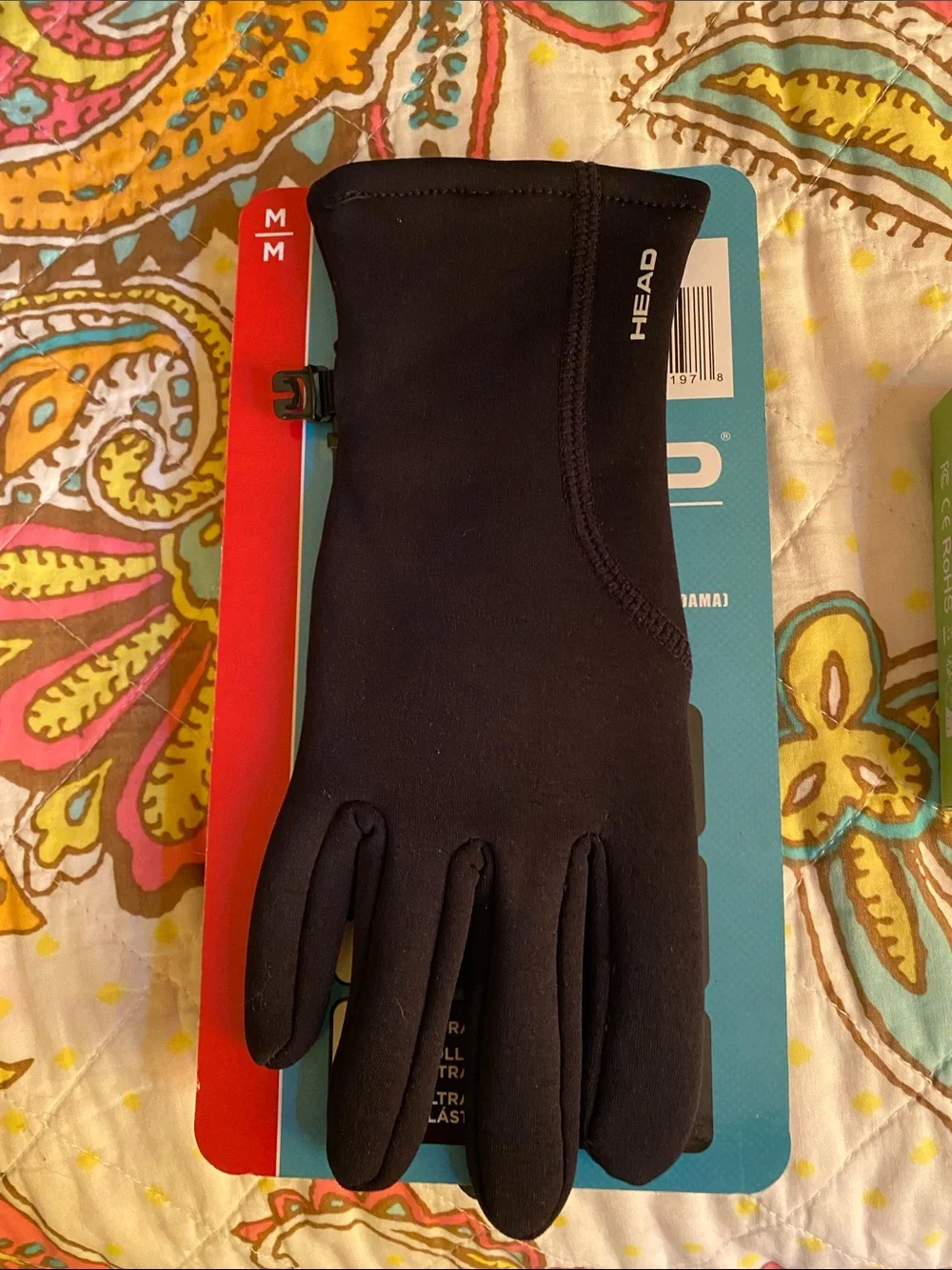 HEAD Black Neoprene Sport Gloves